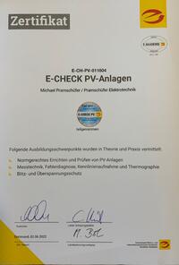 E- Check PV- Anlagen
